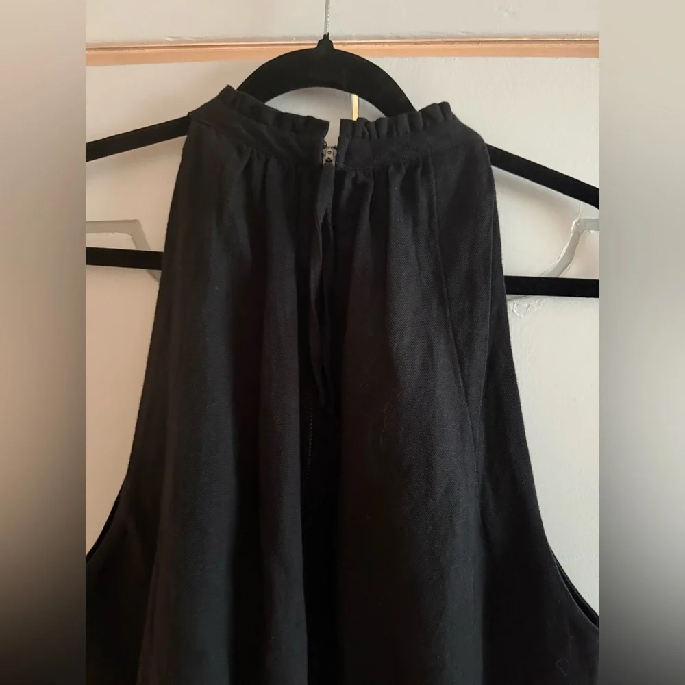 NWT Apiece Apart New Archer Jumpsuit in Black Linen & Organic Cotton Blend - Picture 7 of 13